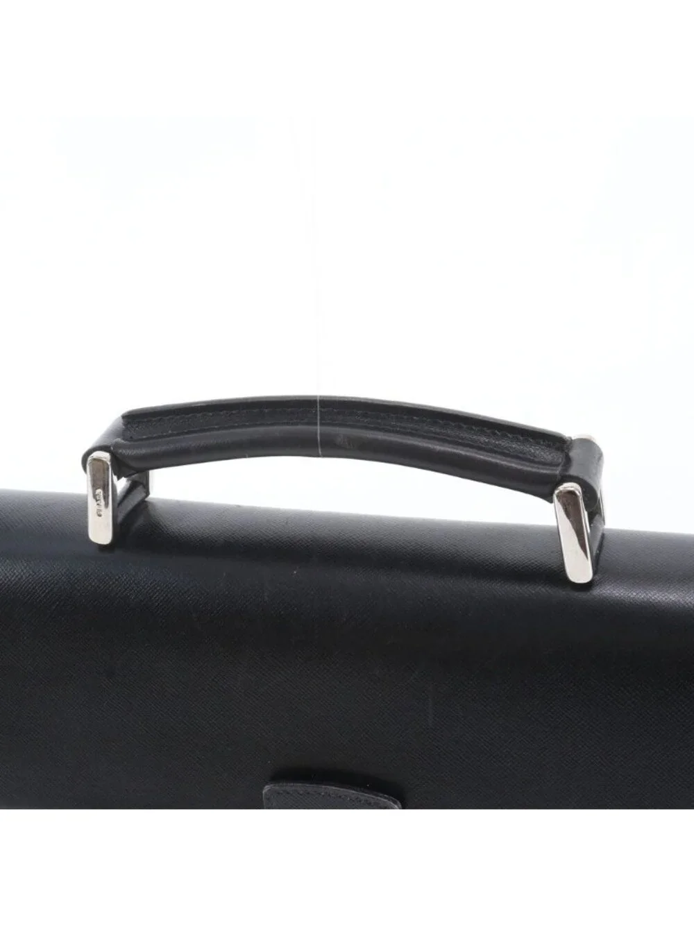 Prada Included Saffiano Leather Business Briefcase Tote